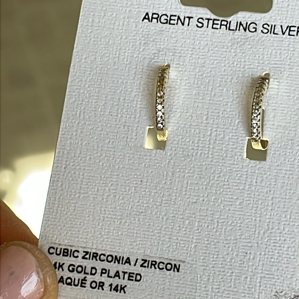 New 14k gold 925 earrings